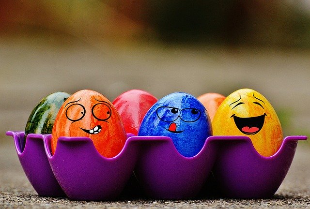 colored Easter eggs
