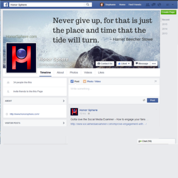 Honor Sphere Facebook Business Page