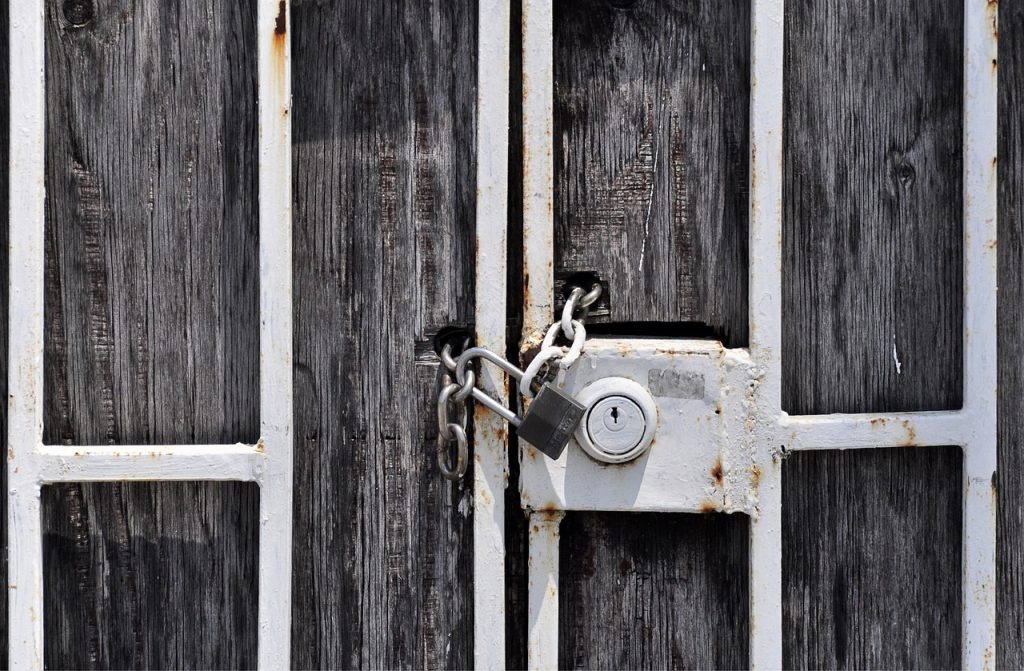Castle Completed Closed Padlock 