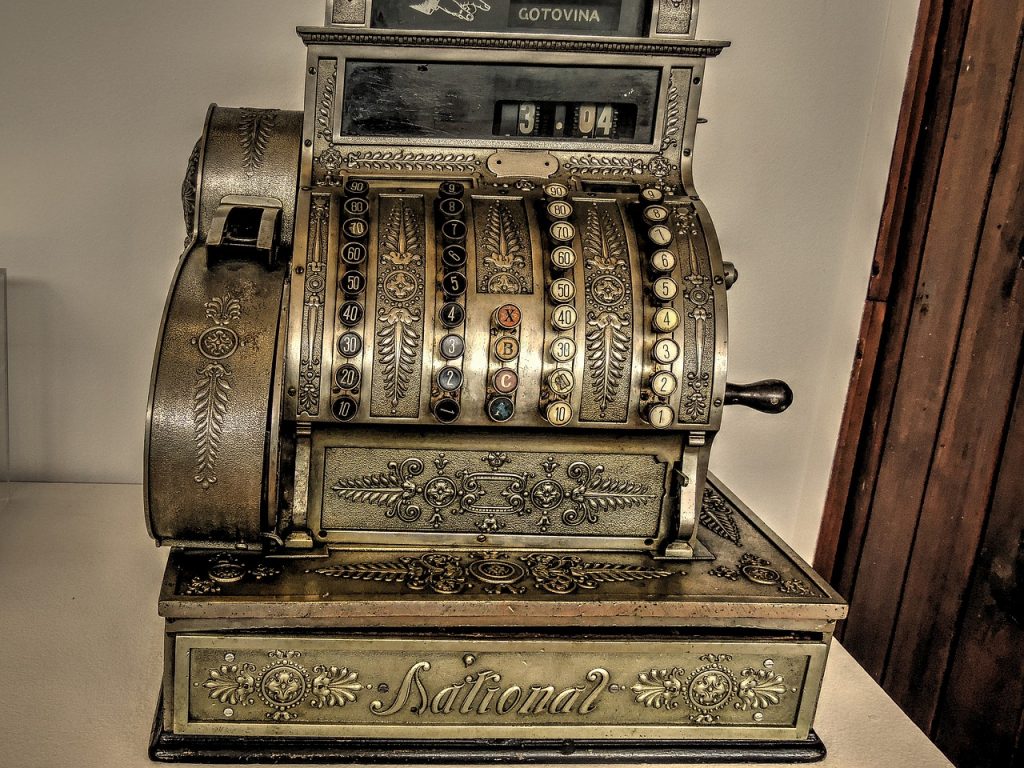 Checkout Cash Register National 