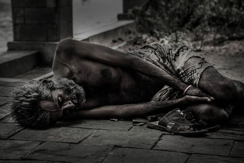 People Homeless Male Poverty 