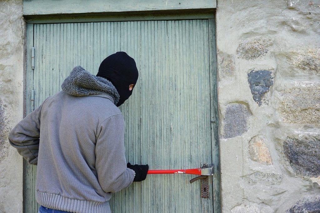 Thief Burglary Break Into Balaclava 