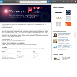 Honor Sphere LinkedIn Business Page